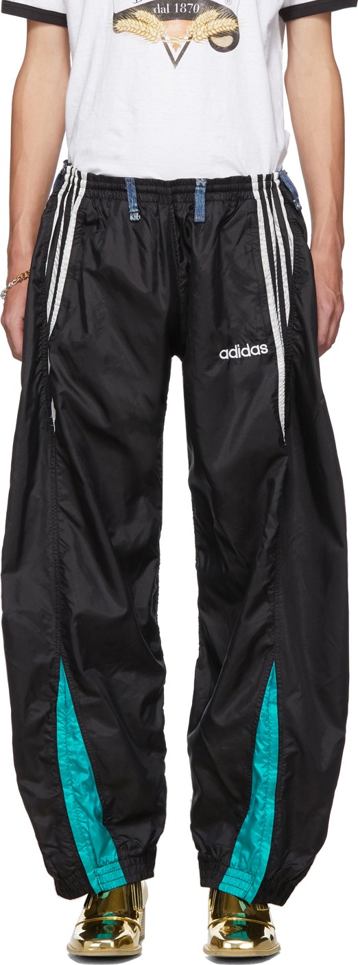 Bless Black & Blue Overjogging Jeans Track Pants