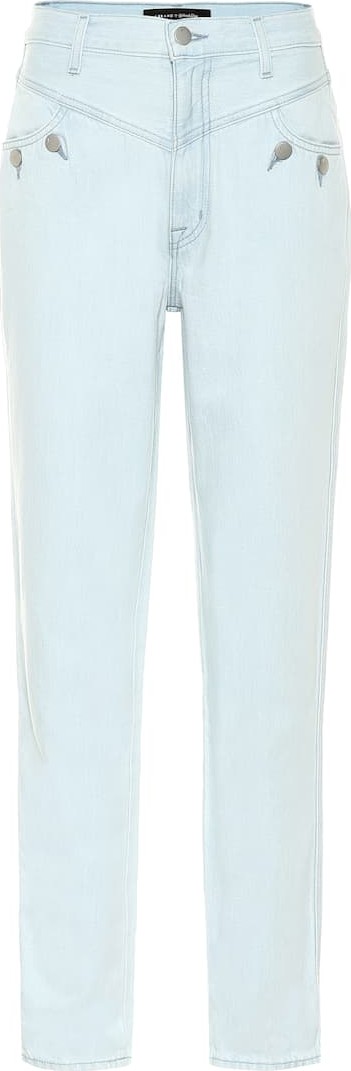 J BRAND x Elsa Hosk Playday high-rise tapered jeans