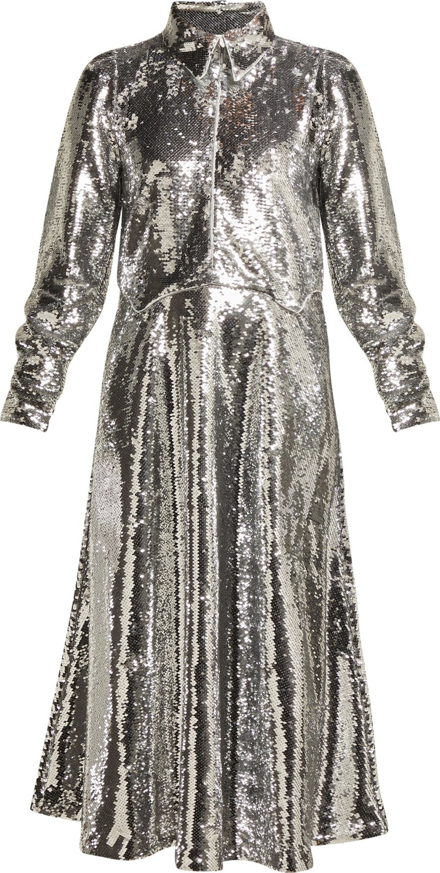 Ganni Sonora sequinned midi dress