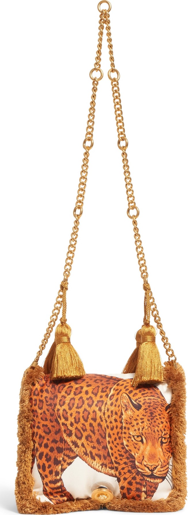 Versace Pillow Talk Leopard Print Shoulder Bag