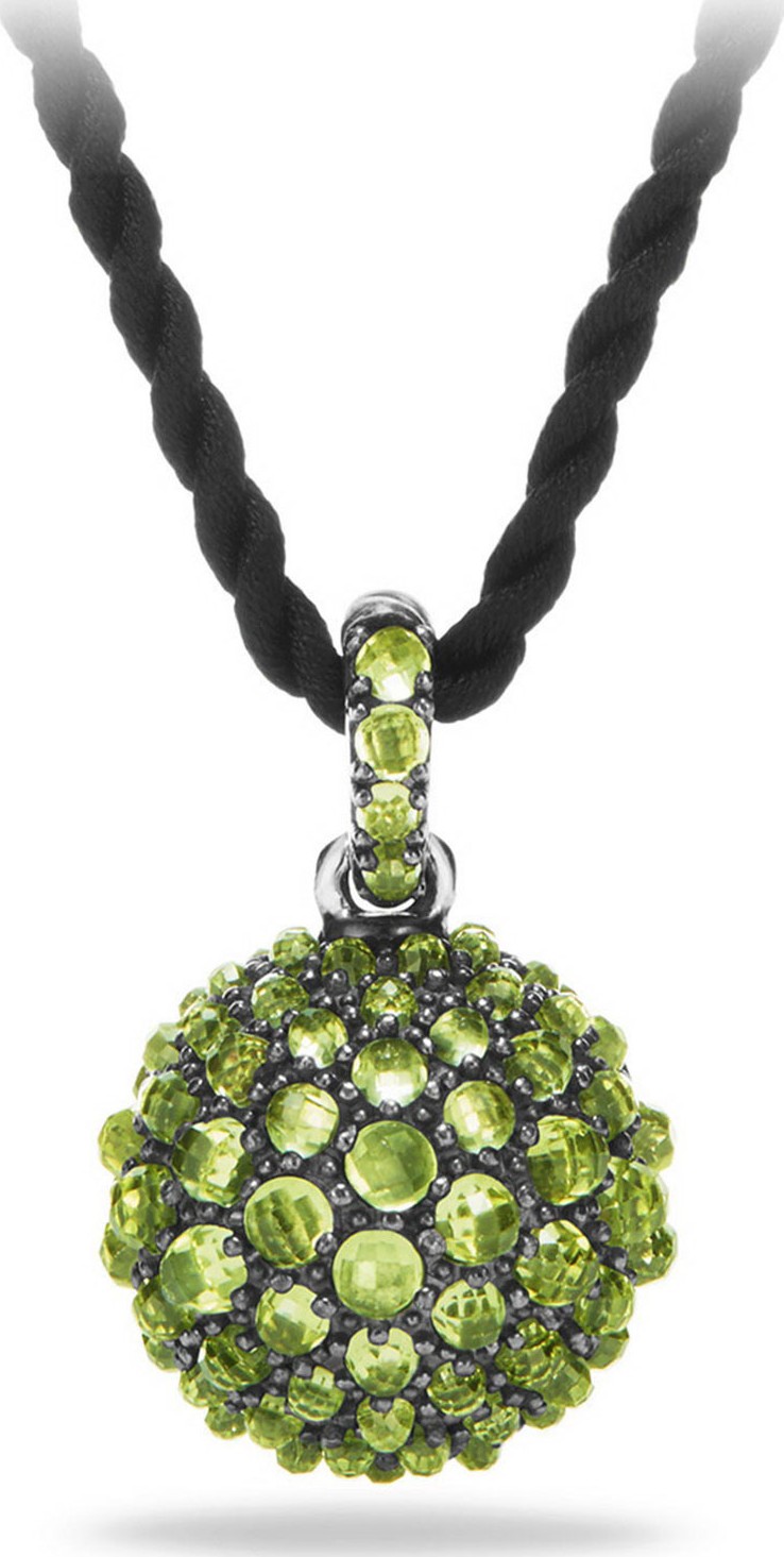 David Yurman 20mm Cable Berries Faceted Pendant Necklace, 42"