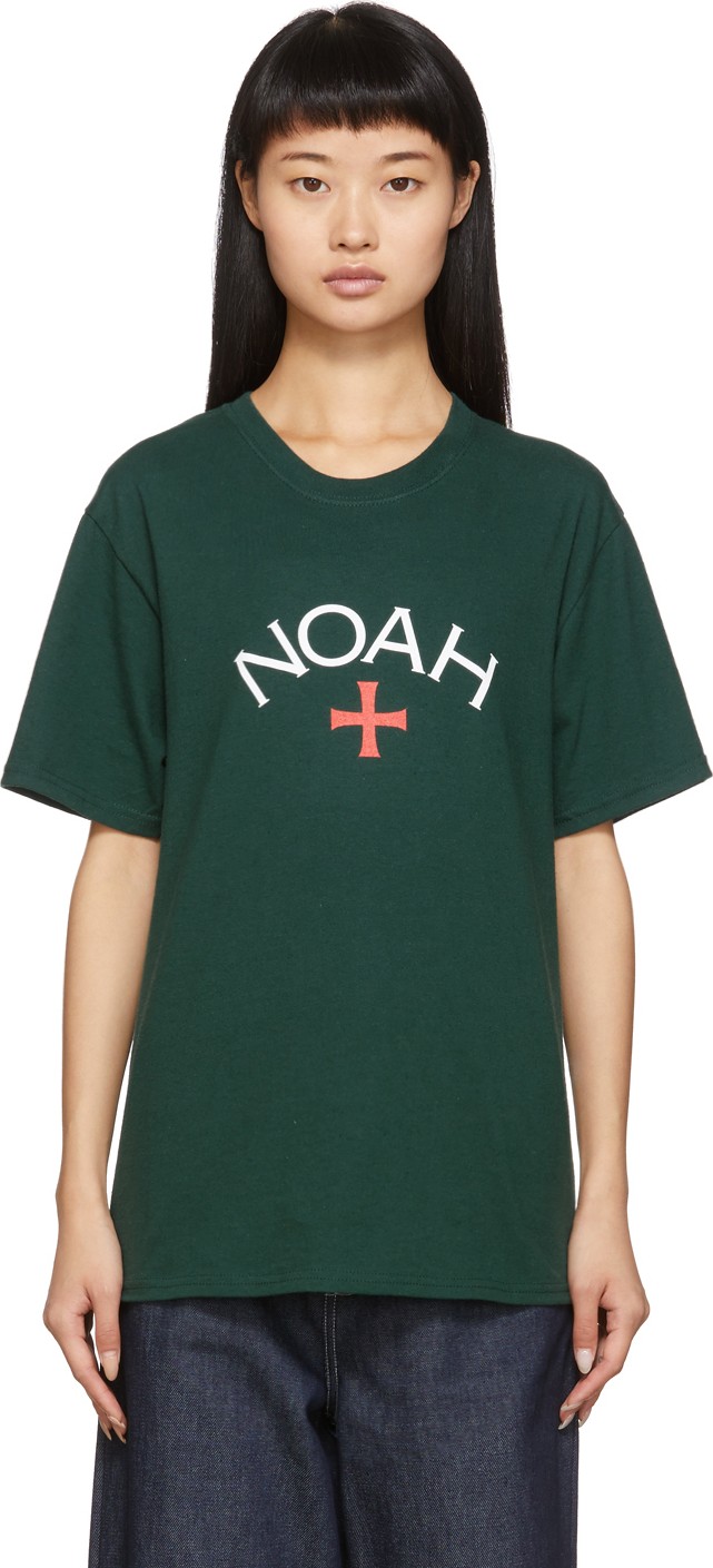 Noah NYC Green Core Logo T-Shirt