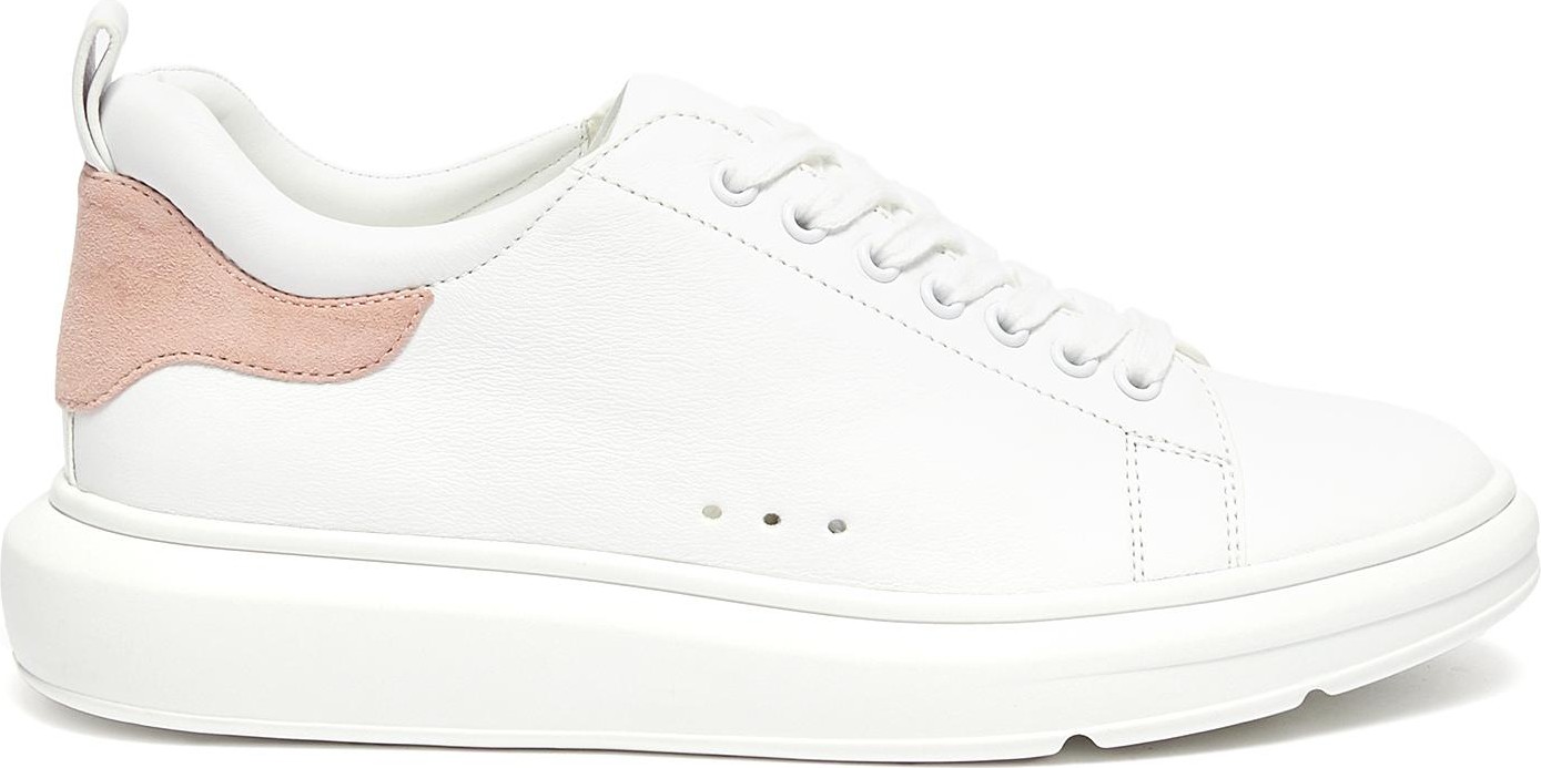 Pedder Red Megan contrast tab chunky outsole leather sneakers