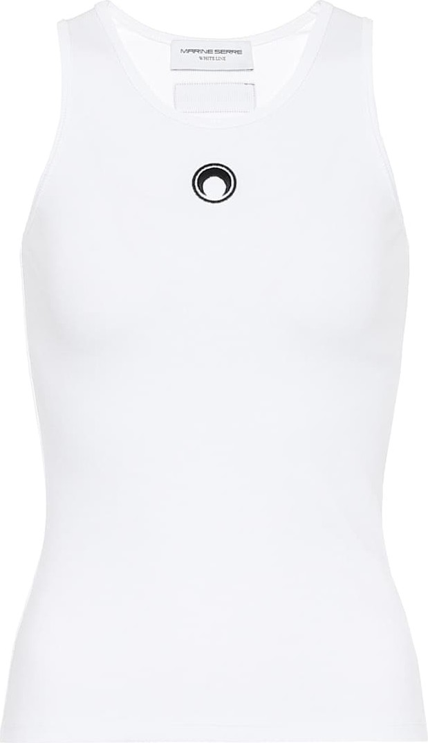 Marine Serre Cotton tank top