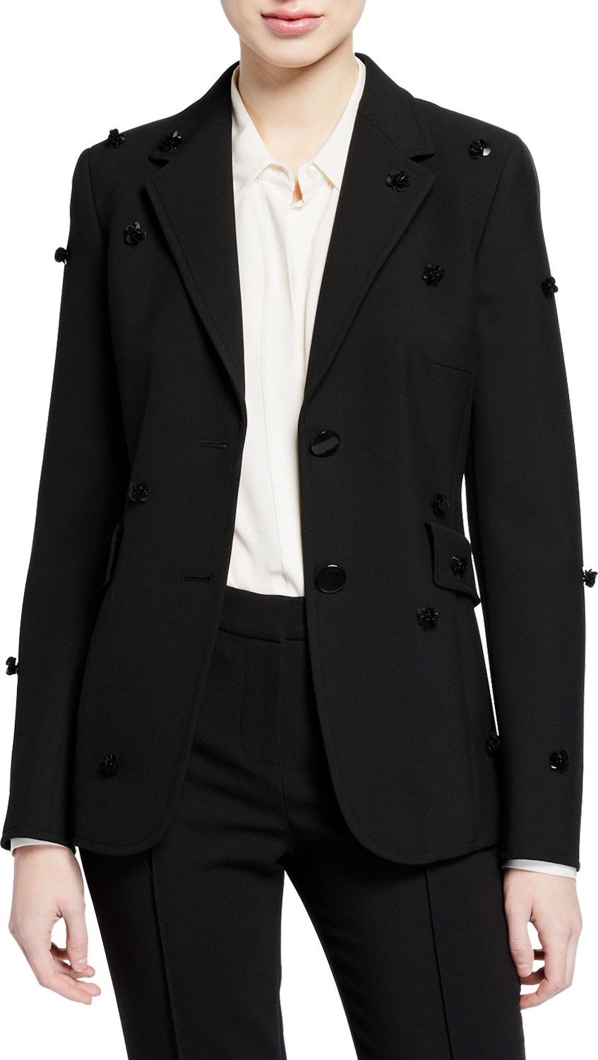 Akris Punto Sequined Blazer Jacket