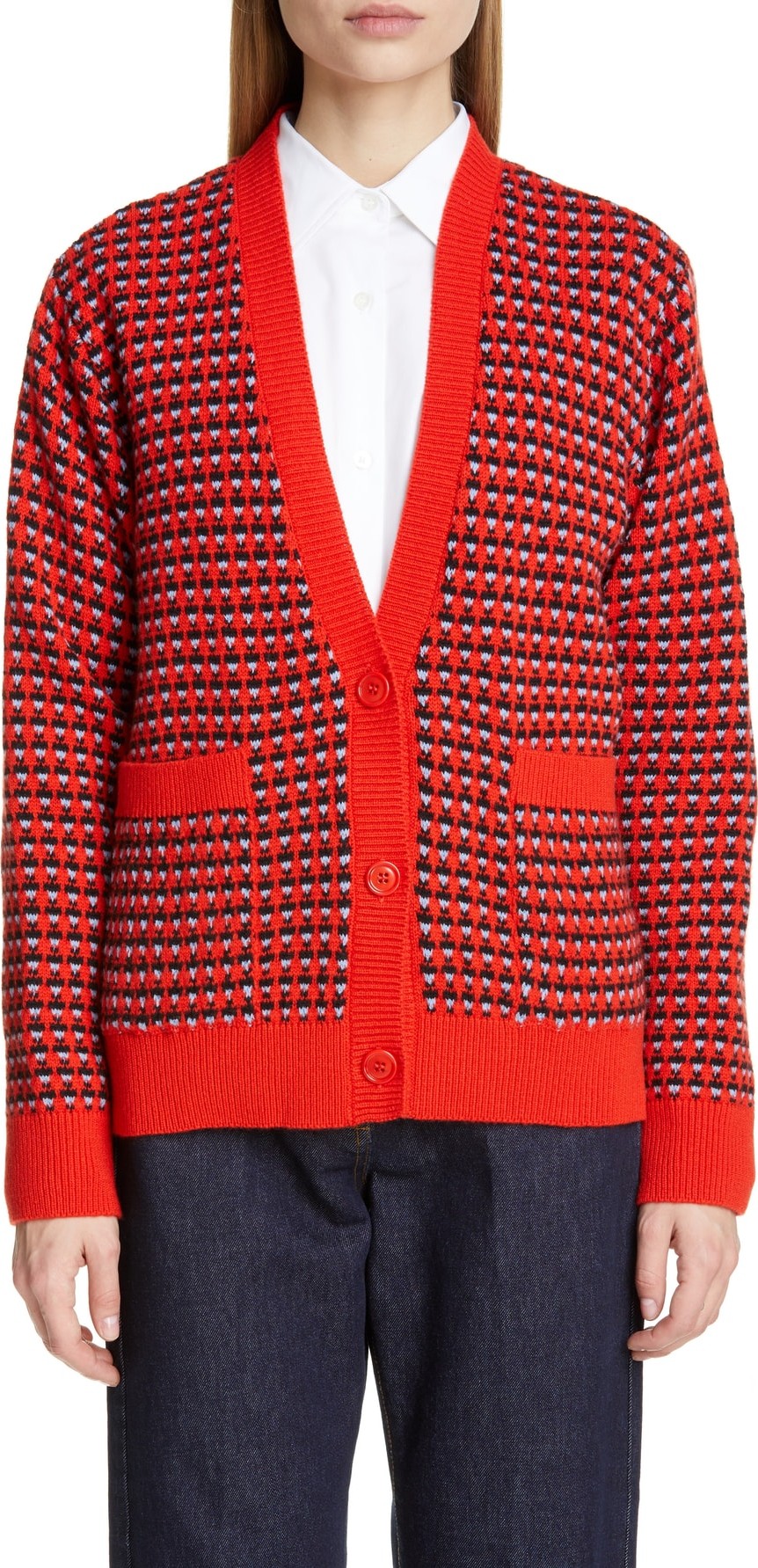 Dries Van Noten Nellie Fair Isle Cashmere & Merino Wool Cardigan