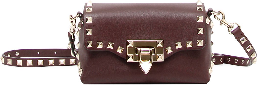 Valentino Rockstud Mini Leather Crossbody Bag
