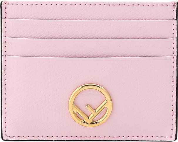 Fendi F Logo Calf Leather Card Case