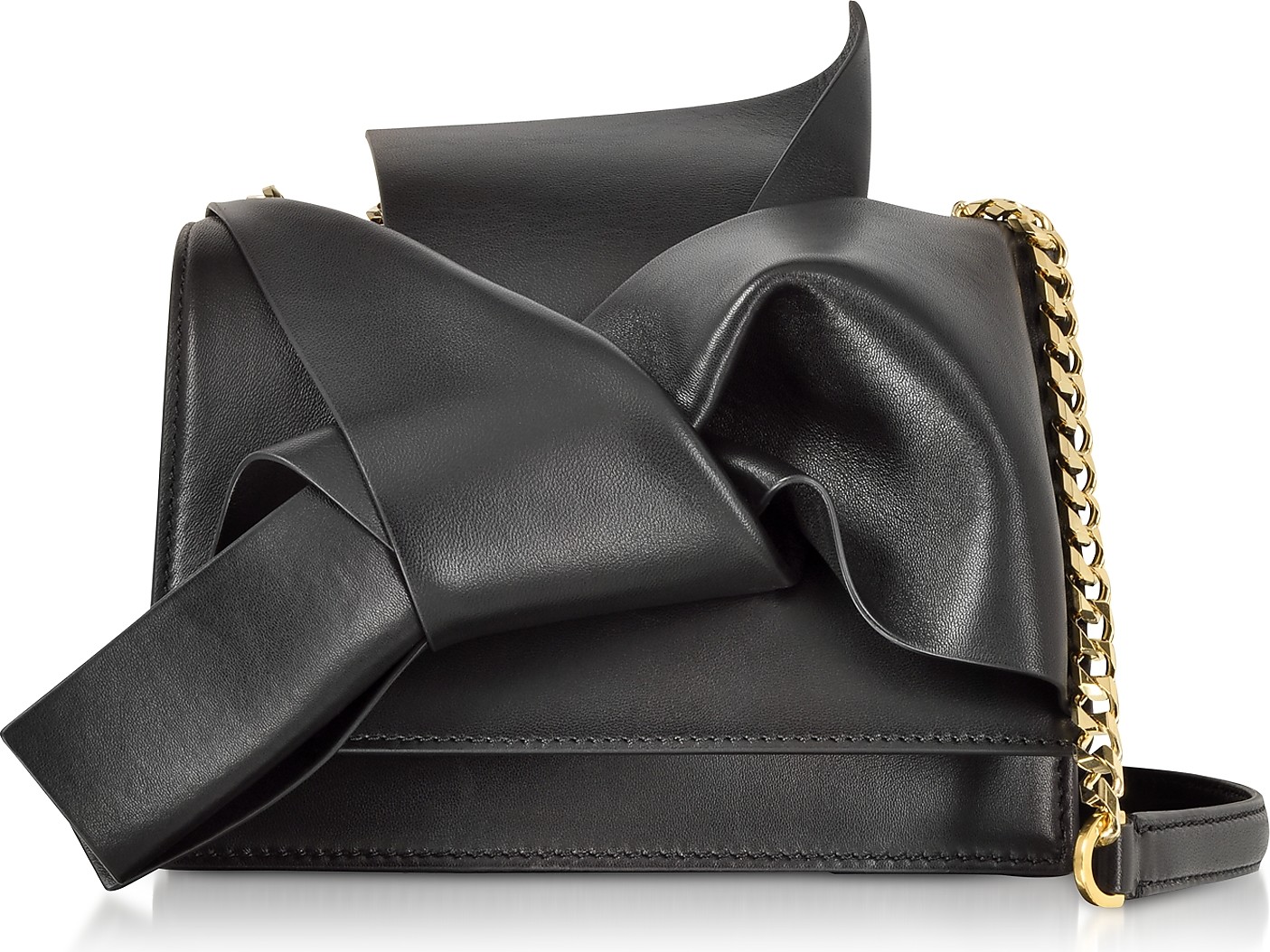 N°21 Leather Small Bow Bag w/Shoulder Strap