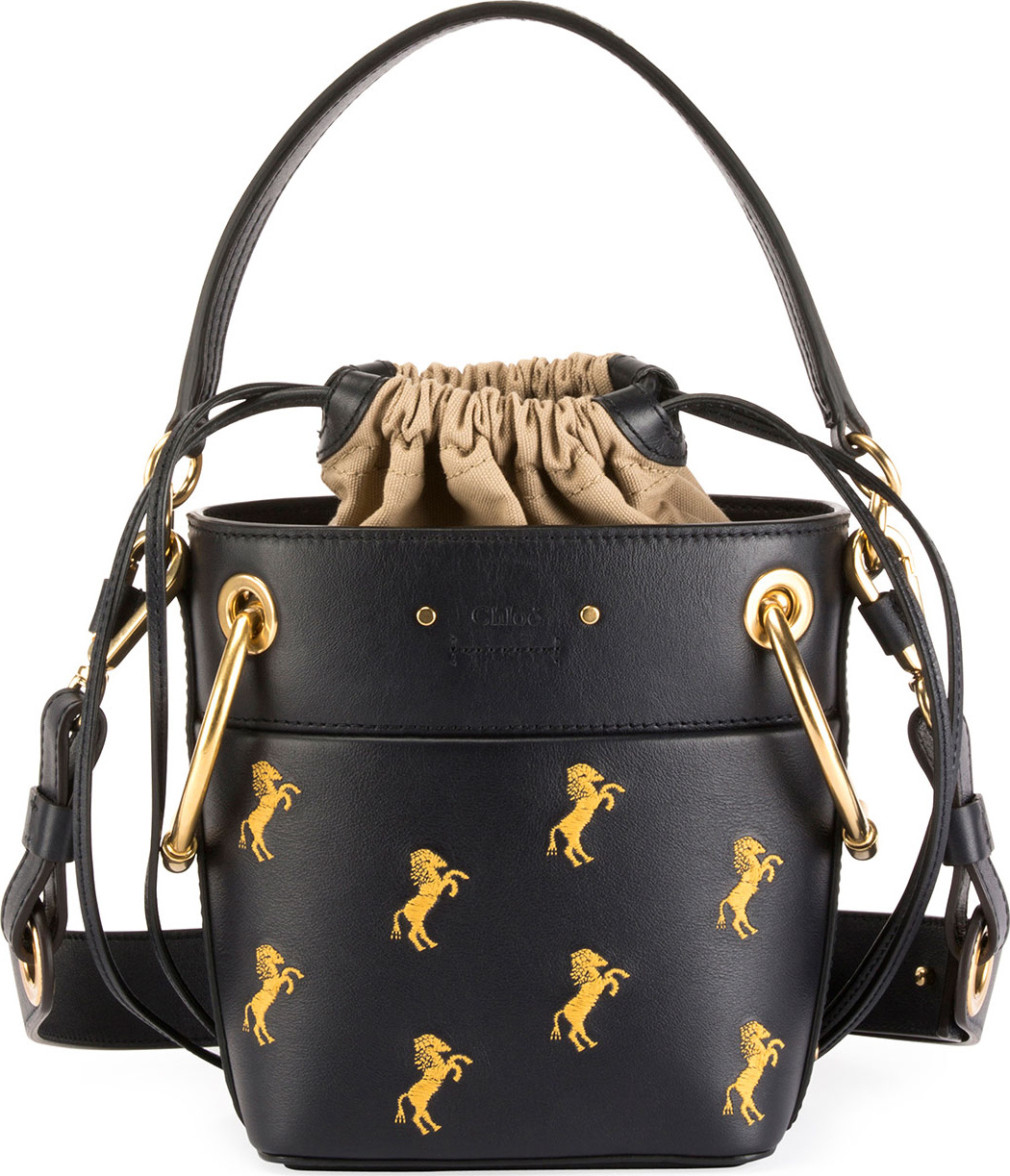 Chloe Roy Mini Horses Bucket Bag