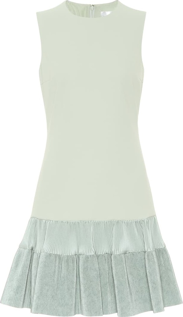 VICTORIA, VICTORIA BECKHAM Ruffled jersey minidress VICTORIA, VICTORIA BECKHAM Ruffled jersey minidress