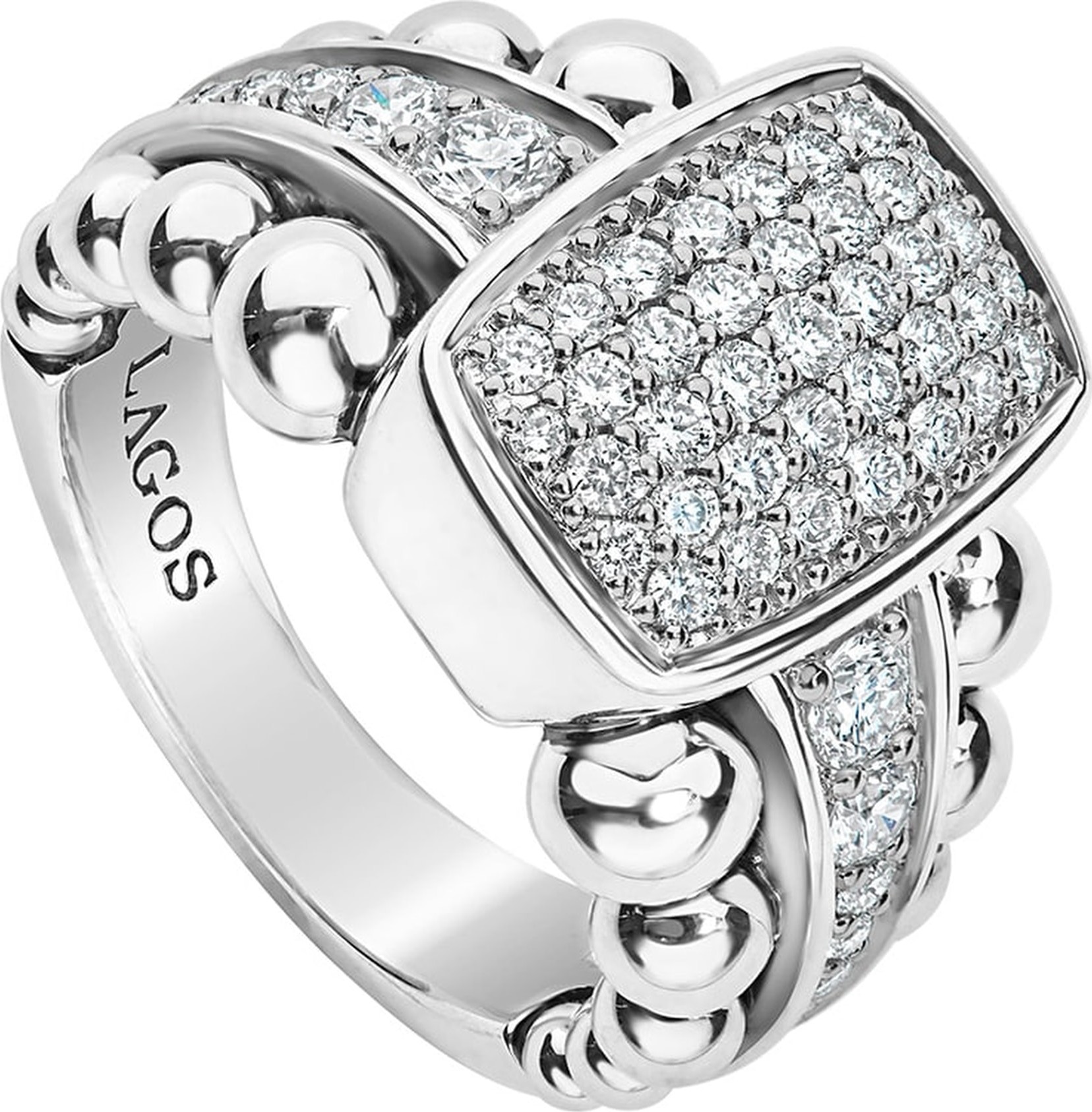 LAGOS LAOGS Caviar Spark Vertical Statement Ring