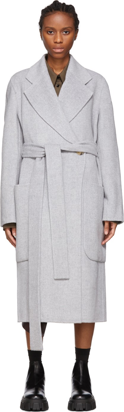 Acne Studios Grey Carice Double Coat