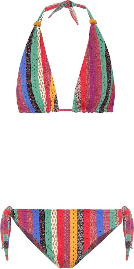 Etro Reversible striped bikini