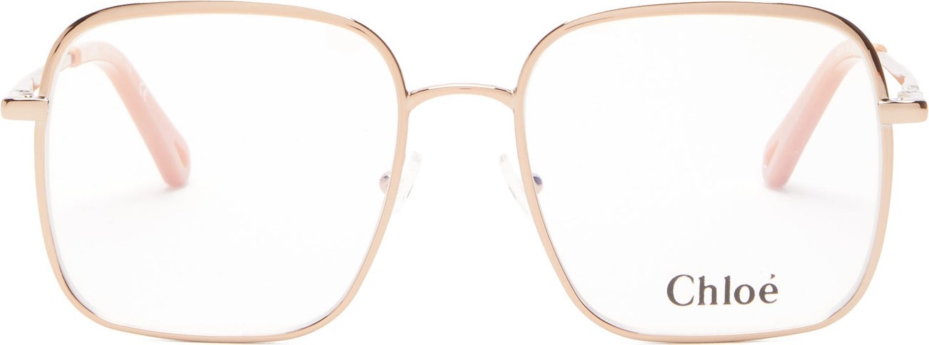 Chloe Bonnie square-frame metal glasses