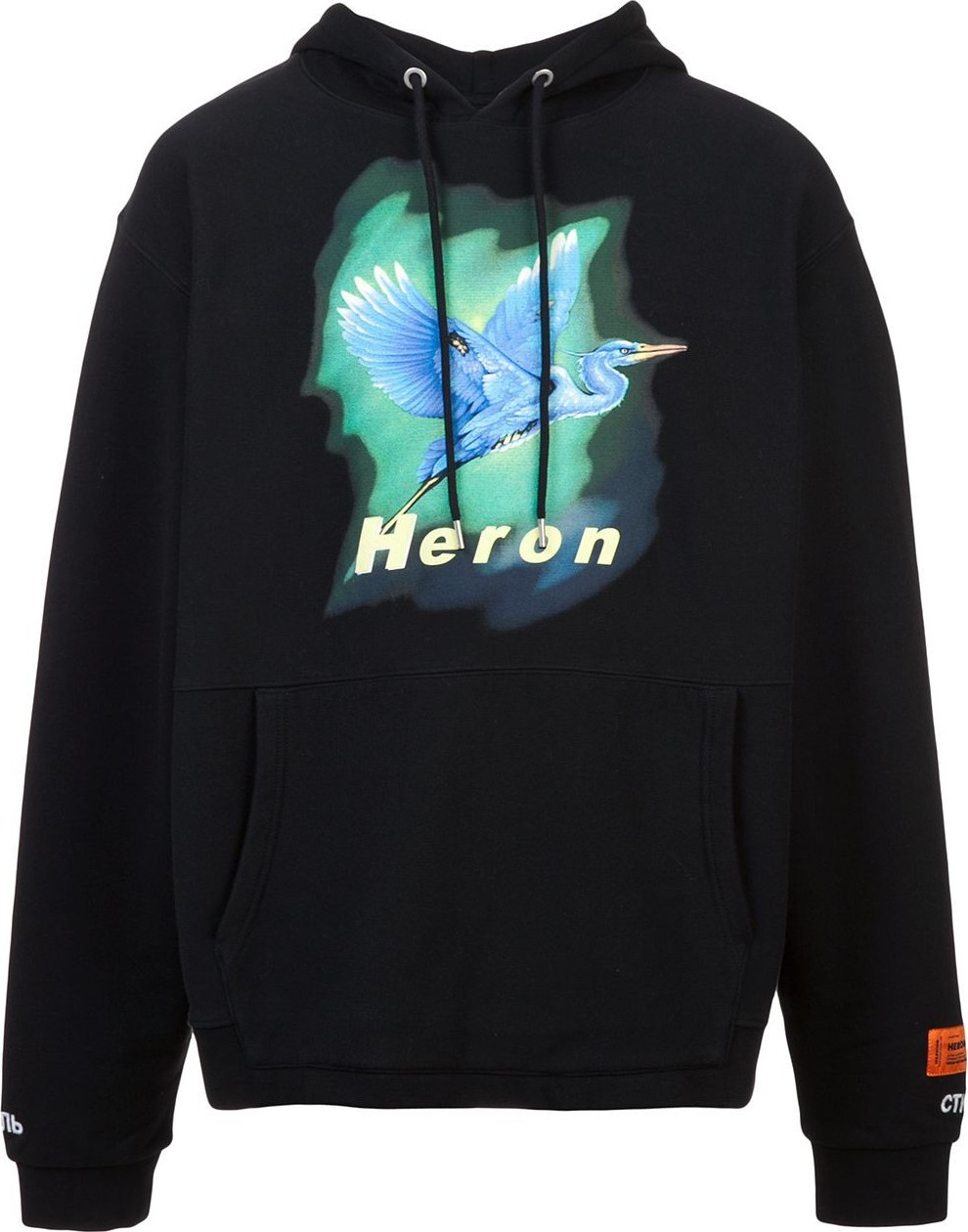 Heron Preston heron print hoodie