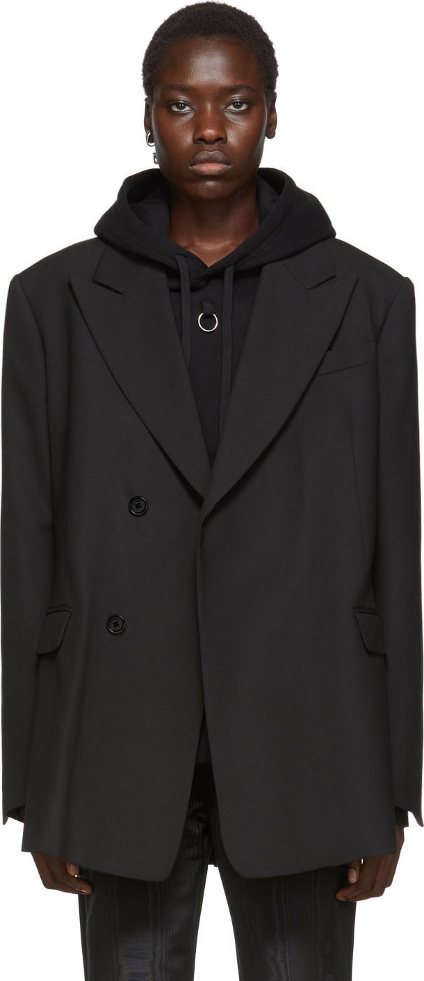 Raf Simons Black Oversized Blazer