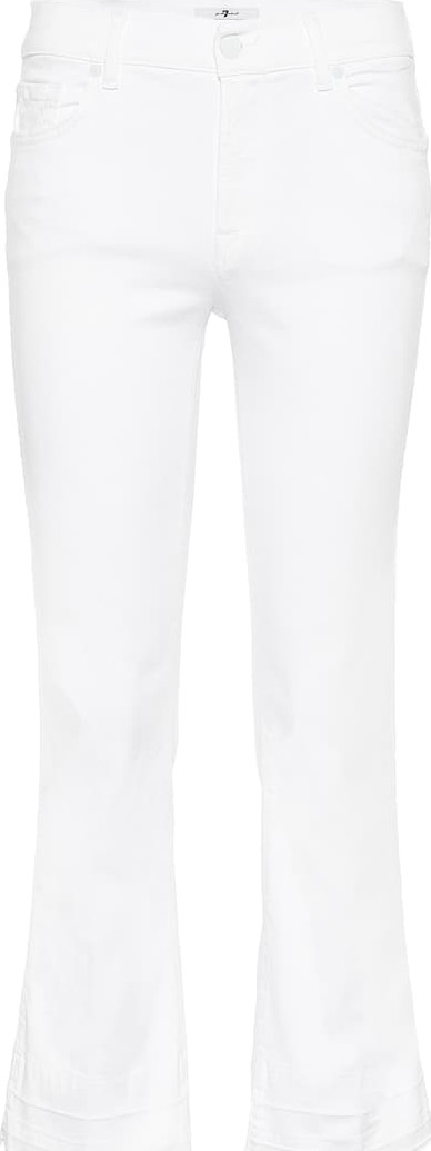 7 For All Mankind Cropped Boot Unrolled mid-rise jeans