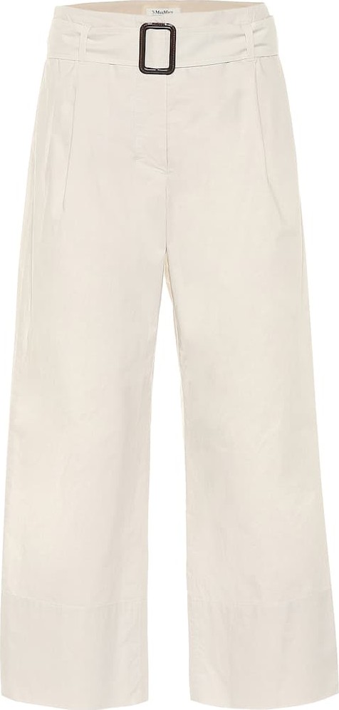 Max Mara Banda cotton-poplin pants