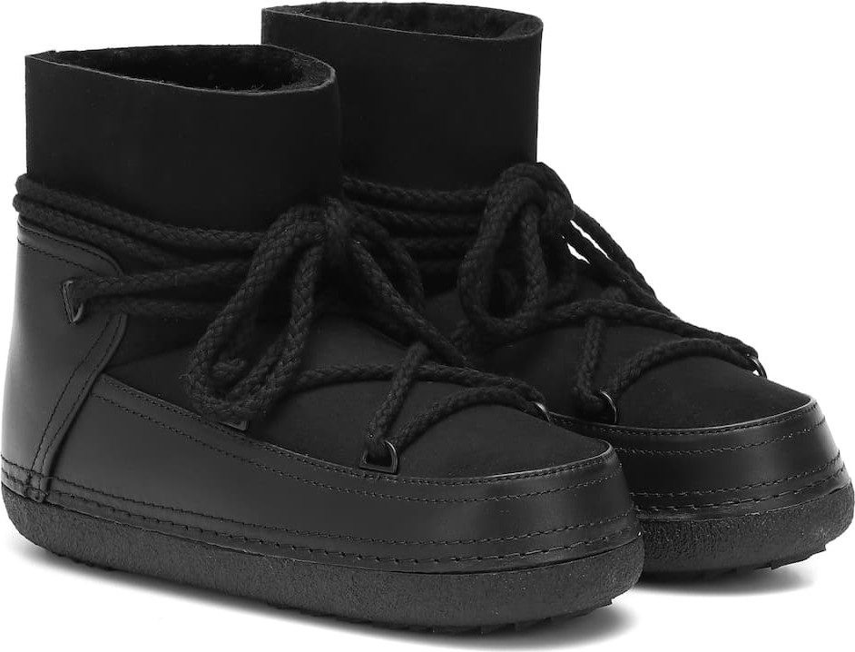 INUIKII Classic suede and leather boots