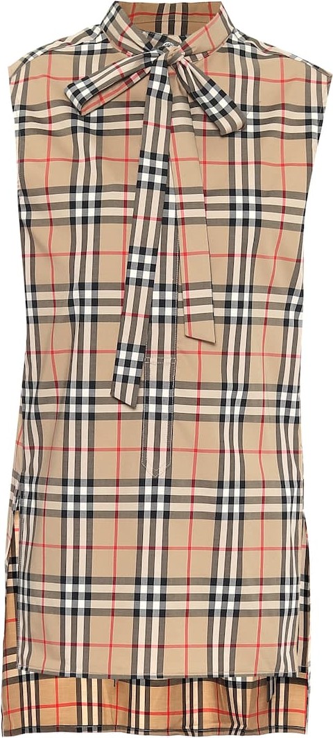 Burberry London England Vintage Check stretch-cotton top