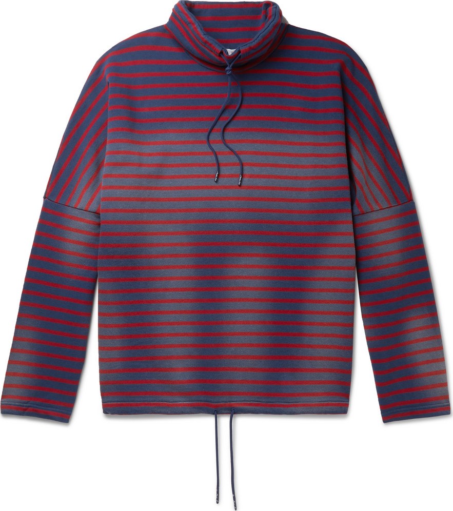 Martine Rose Striped Loopback Cotton-Jersey Hoodie