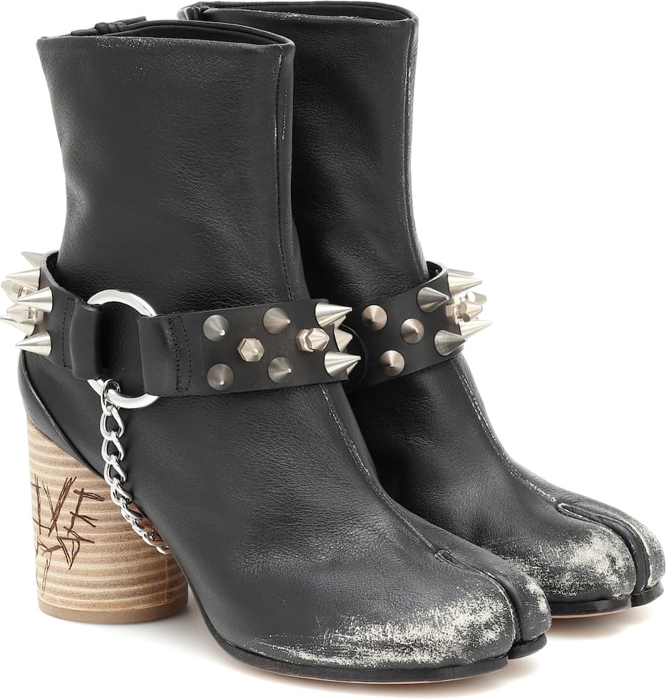 Maison Margiela Tabi leather ankle boots
