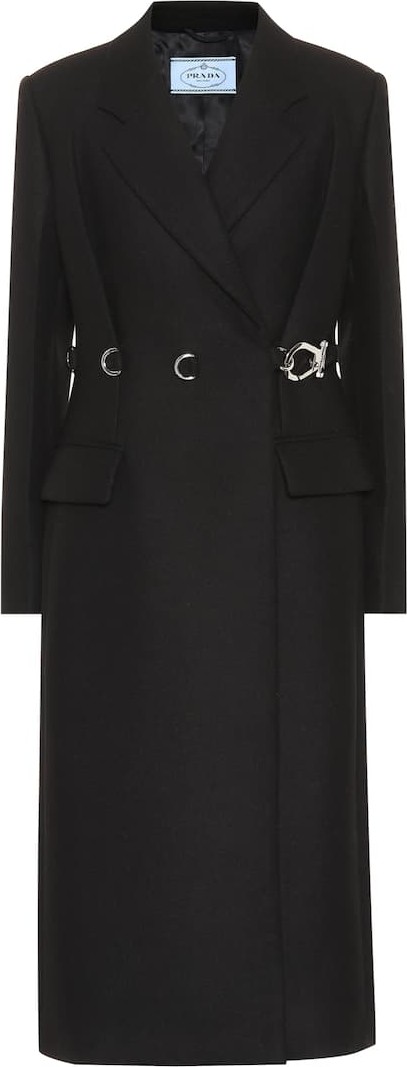 Prada Embellished wool coat