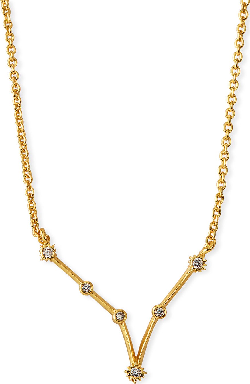 Tai Zodiac Constellation Necklace w/ Cubic Zirconia