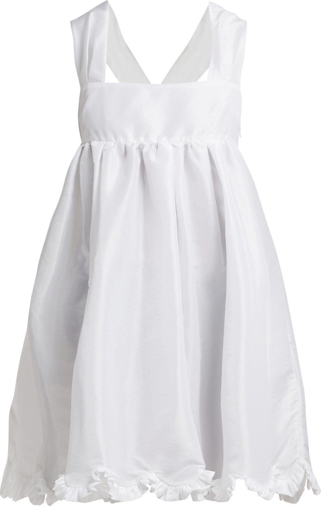 Cecilie Bahnsen Pil ruffle-trimmed satin mini dress