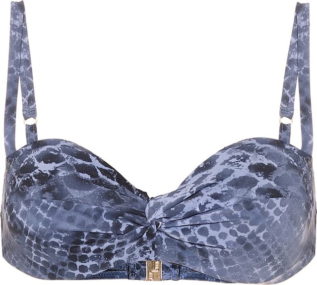 Karla Colletto Isla snakeskin-print bikini top