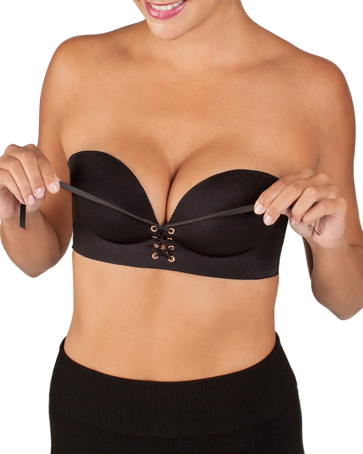 Fashion Forms U-Plunge Push-Up Backless Strapless Adhesive Bra