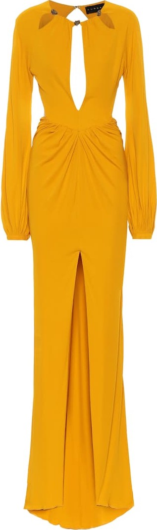 Dundas Embellished crêpe-jersey gown