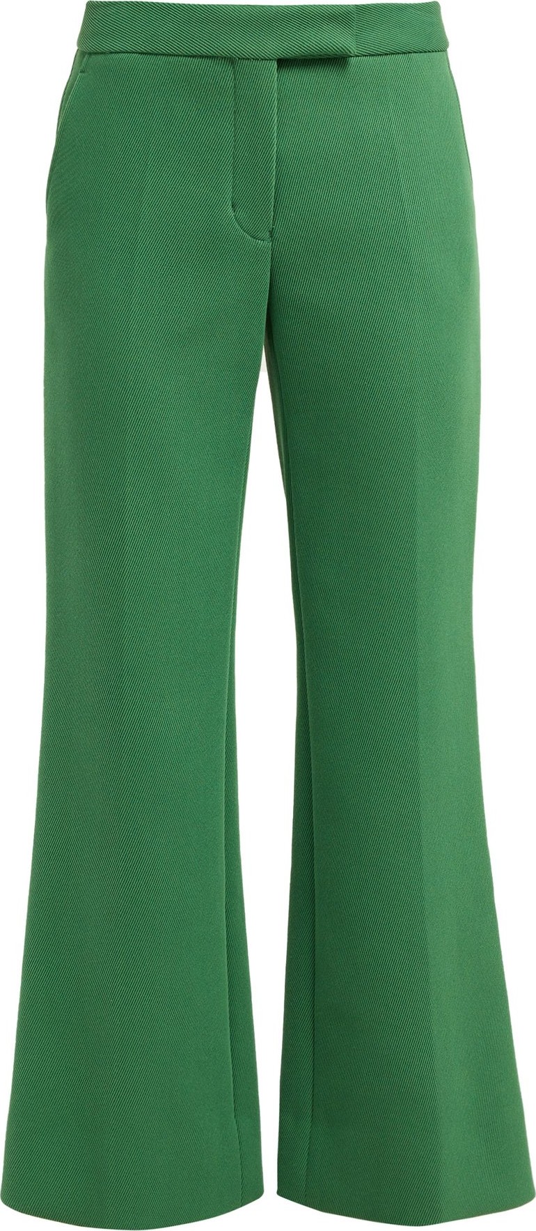 Marina Moscone Kick-flare twill trousers