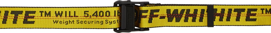Off White Yellow Classic Industrial Belt