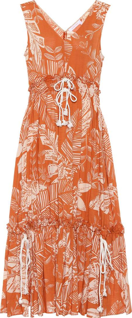 See By Chloé Sleeveless printed cotton dress