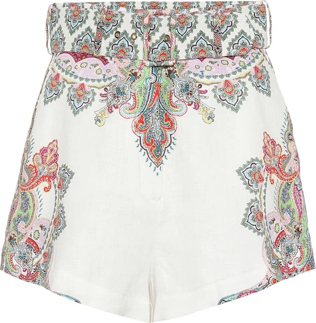 Zimmermann Ninety-Six Filigree linen shorts