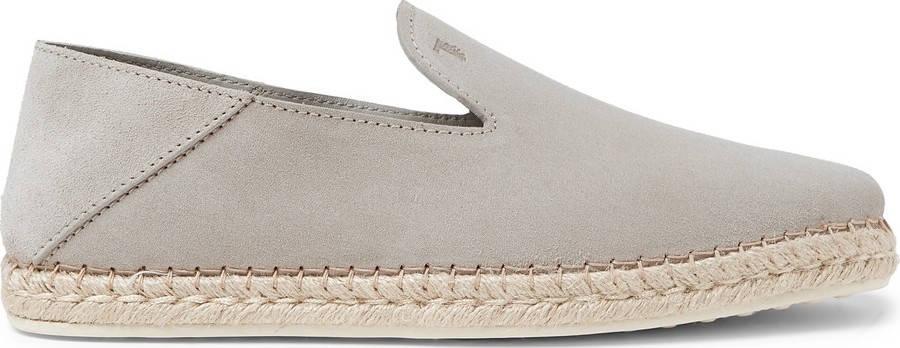Tod's Collapsible-Heel Suede Espadrilles
