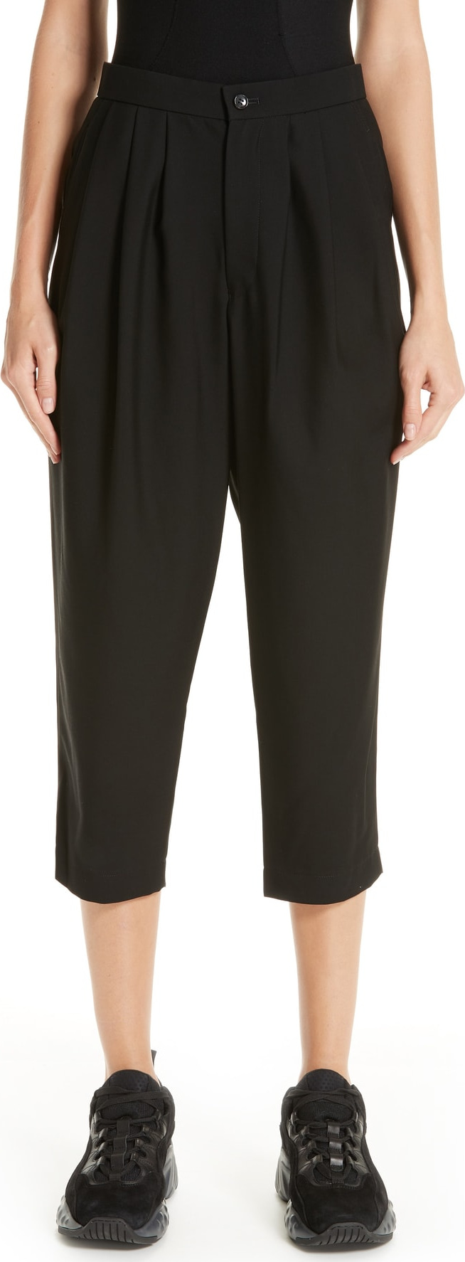 Comme Des Garcons Pleated Wool & Cashmere Pants