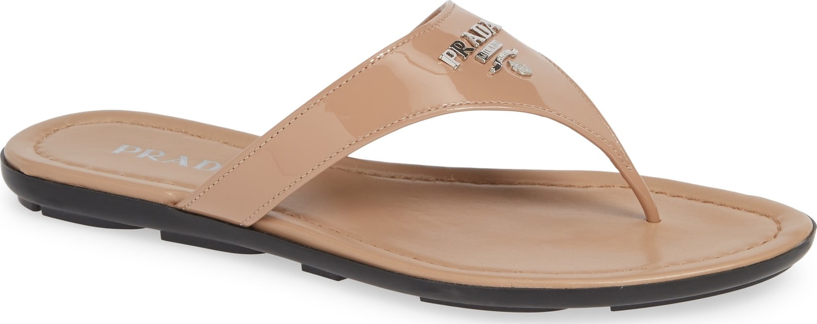 Prada Logo Flip Flop