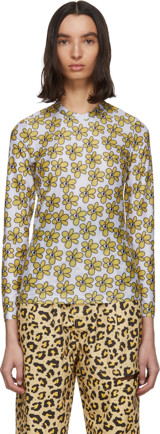 Perks and Mini White Gated Sport Long Sleeve T-Shirt