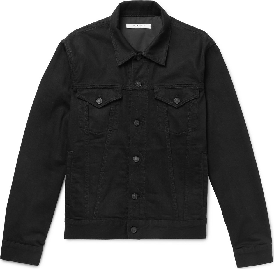 Givenchy Slim-Fit Logo-Embroidered Denim Jacket