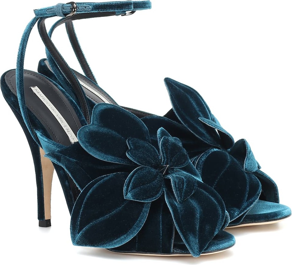 Marco De Vincenzo Velvet sandals