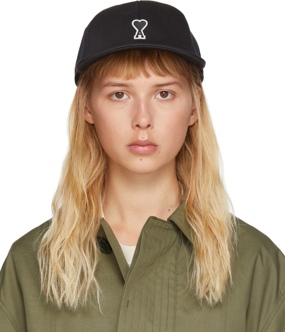 AMI Black Heart Patch Cap