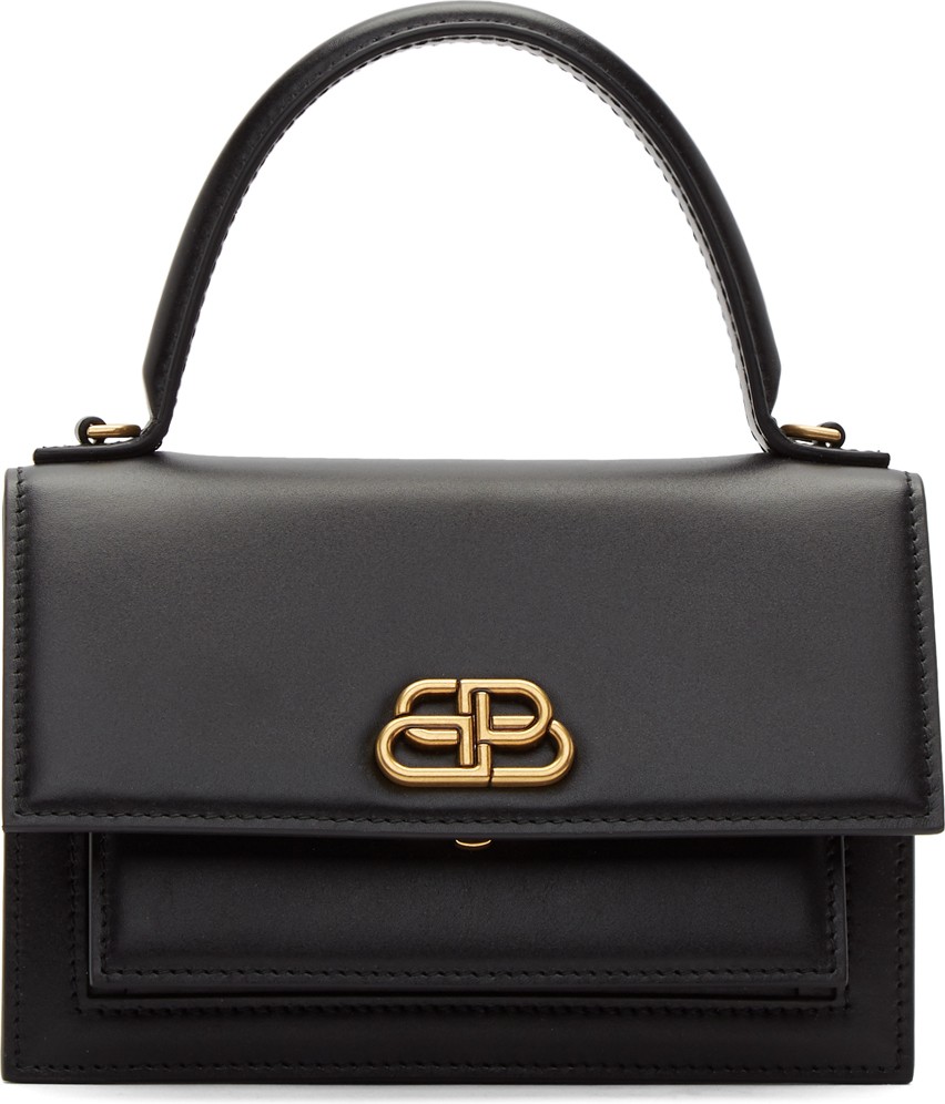 Balenciaga Black XS Sharp Satchel Bag