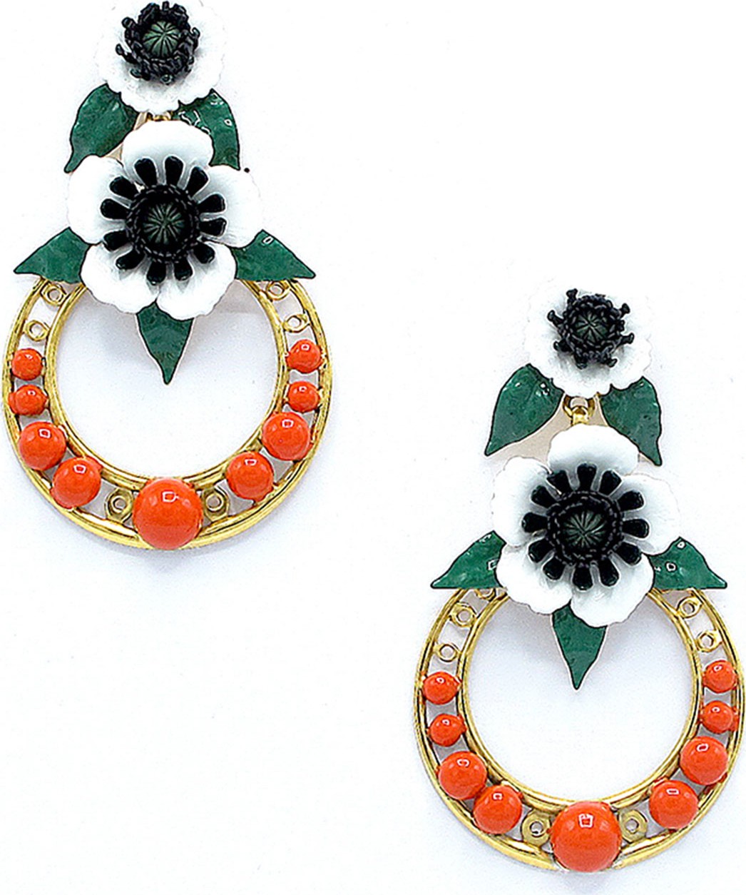 Elizabeth Cole Odessa Hoop Drop Earrings