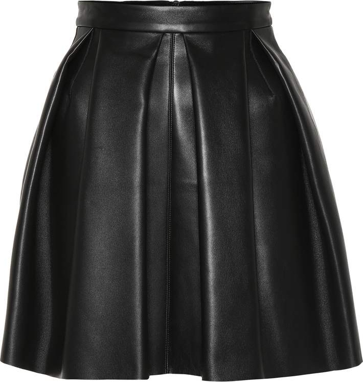 David Koma Leather miniskirt
