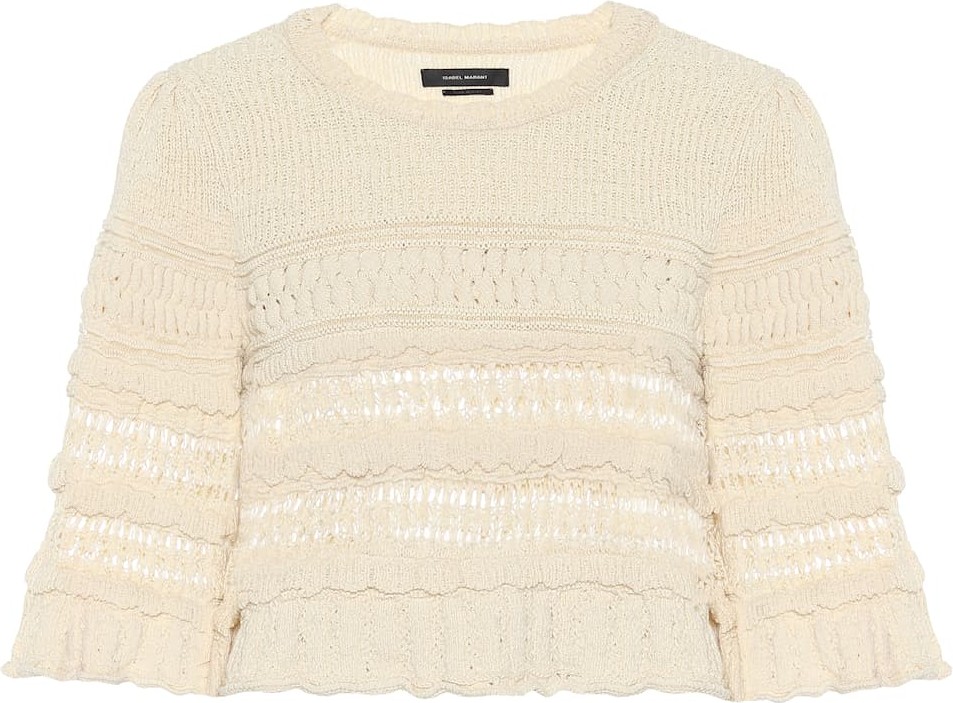 Isabel Marant Friz cropped cotton-blend sweater