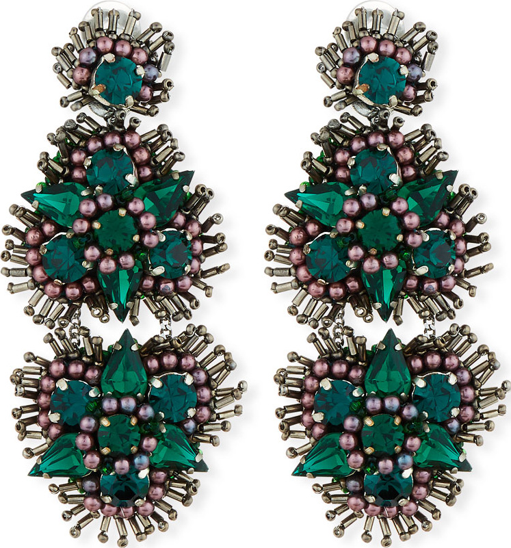 Mignonne Gavigan New York Anastasia Crystal Clip-On Earrings