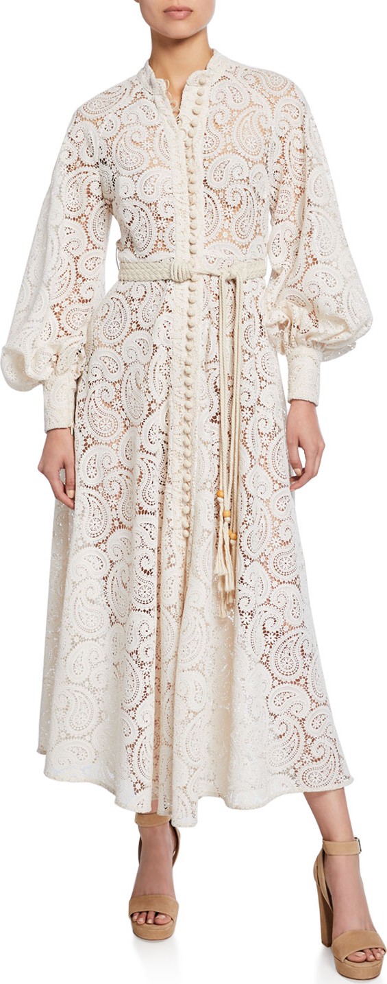 Zimmermann Amari Paisley Lace Maxi Dress